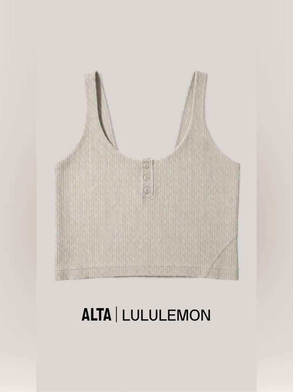 lululemon athletica Ribbed Tank Top in Light Beige